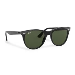 Okulary przeciwsłoneczne Ray-Ban Wayfarer II Classic 0RB2185 901/31 Black/Green Classic - Rozmiar (EU) 55