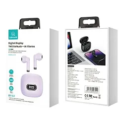 Słuchawki bezprzewodowe USAMS IA II Series TWS Douszne Bluetooth 5.3 Purpurowy