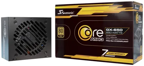 Zasilacz SEASONIC Core GX-650 650W 80 Plus Gold ATX3.1