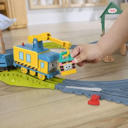 Fisher Price Zestaw z lokomotywą z napędem Tomek i Przyjaciele Friends at Work