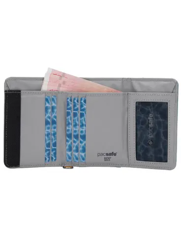 Portfel antykradzieżowy Pacsafe RFIDsafe Trifold Wallet - fresh mint