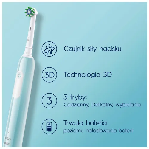 Электрическая зубная щетка Oral-B Pro 1 Caribbean Blue Cross Action