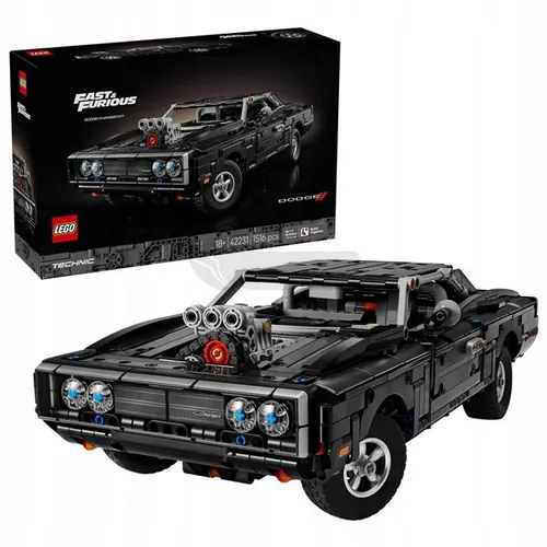 LEGO Technic 42231 Samochód Fast and Furious Dodge Charger R/T, zestaw kloc