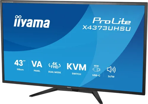 iiyama ProLite X4373UHSU-B2 - 60Hz | 4K | VA | 43'' | 3ms | HDR10
