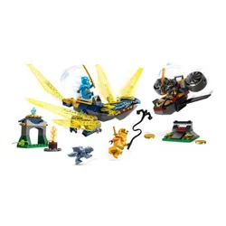 Конструктор LEGO Ninjago 71798 Нья и Арин - битва на спине маленького дракона