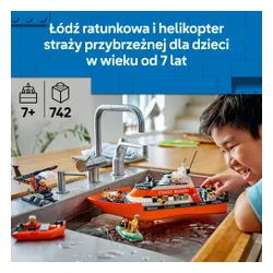 LEGO 60504 City Łódź ratunkowa i helikopter straży przybrzeżnej