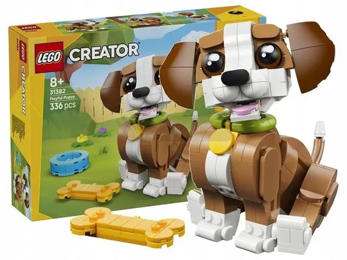 KLOCKI LEGO CREATOR 31382 Urocze zwierzątka: psotny szczeniaczek, zestaw +8