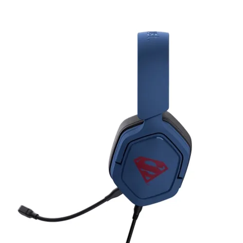 Słuchawki bezprzewodowe z mikrofonem Trust GXT 492SM Nauszne Niebieski Superman