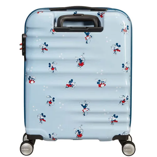 Walizka kabinowa American Tourister Wavebreaker Disney - Minnie Darling Blue