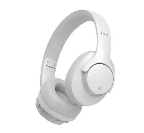 Słuchawki bezprzewodowe Hune Flora Cloud White Nauszne Bluetooth 5.4 Szary