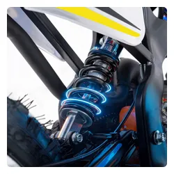 Motocykl spalinowy 49CC cross dla dzieci e-start motor motorek LED 35km/h