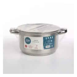 Garnek ze stali nierdzewnej z pokrywką FABIO 3,6 l