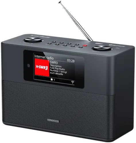 Radioodbiornik Kenwood CR-ST200S-B Radio FM DAB+ Internetowe Wi-Fi Bluetooth Czarny