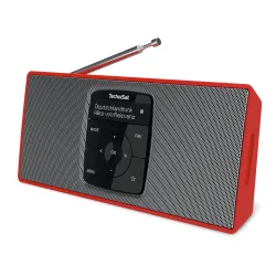 Radioodbiornik TechniSat DigitRadio 2 S Radio FM DAB+ Bluetooth Czerwono-srebrny