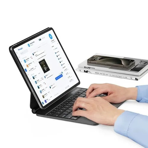 Etui na iPad Pro USAMS Miaoke 12.9 cali Czarny Klawiatura