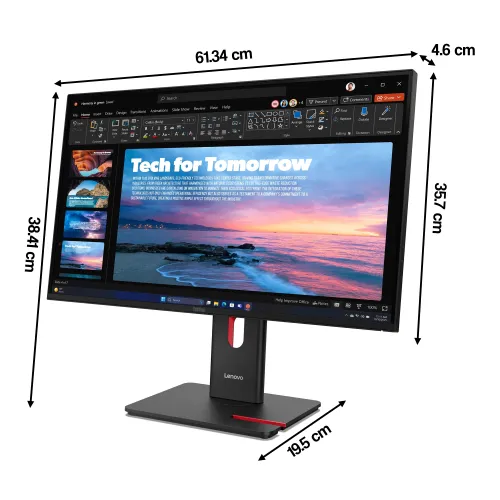 Monitor LENOVO ThinkVision T27QD-40 27" 2560x1440px IPS 120Hz 4 ms