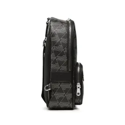 Geantă De Corp Lacoste Nh4131lx Monogram Noir Gris H45 Rucsac