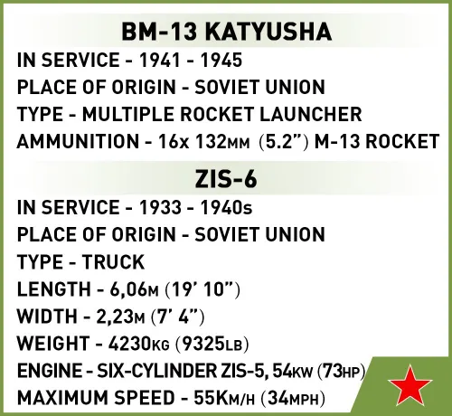 Конструктор COBI BM-13 Katyusha (ZIS-6)