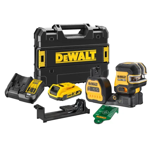 Zielony laser krzyżowy DeWalt DCE825D1G18