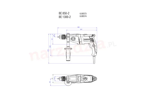 Wiertarka bezudarowa Metabo BE 850-2