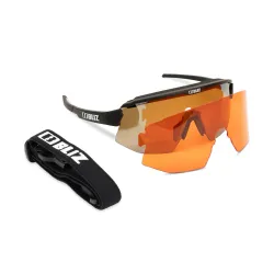 Okulary przeciwsłoneczne Bliz Breeze Polarized matt black/brown silver mirror/basic orange