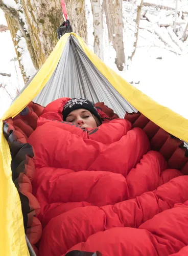 Mata do hamaka Klymit Insulated Hammock V Sleeping Pad - red