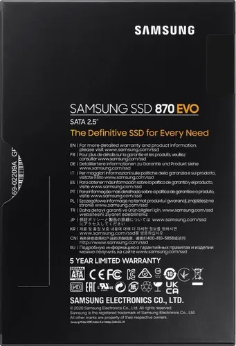 Samsung 870 EVO SSD 500GB 2.5" SATA III (MZ-77E500B / EU)