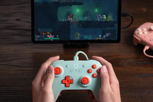 Pad 8BitDo Ultimate 2C Wired Controller do PC, Android Przewodowy Miętowy