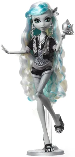 zestaw VMA764448 + VMA766784 (Lalka MONSTER HIGH Reel Drama Straszny Seans Lagoona Blue HKN30 + Monster High Lalka Reel Drama Hkn29 Frankie Stein)