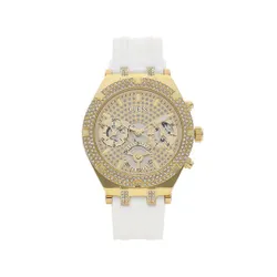 Guess Night Life Saati Gw0407l2 Beyaz / Altın