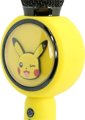 Mikrofon z głośnikiem Bluetooth OTL Technologies Pokémon Pikachu PopSing LED Light Up Wireless Karaoke 5W Żółty