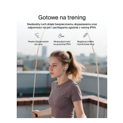 Słuchawki bezprzewodowe Belkin SoundForm Anywhere Douszne Bluetooth 5.4 Piaskowy