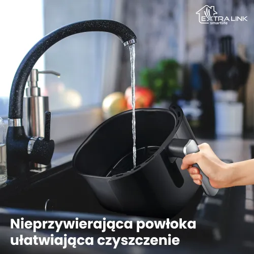 Air Fryer Frytkownica beztłuszczowa EXTRALINK SJ-400 4l Wi-Fi programator czasowy