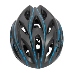 Kask rowerowy URBAN PRIME UP-HLM-EBK-BB Czarno-niebieski MTB (rozmiar L) + Magnetyczne okulary przeciwsłoneczne