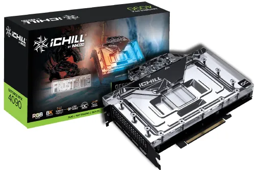 Karta graficzna Inno3D GeForce RTX 4090 ICHILL Frostbit DLSSe 24GB GDDR6X 384bit DLSS