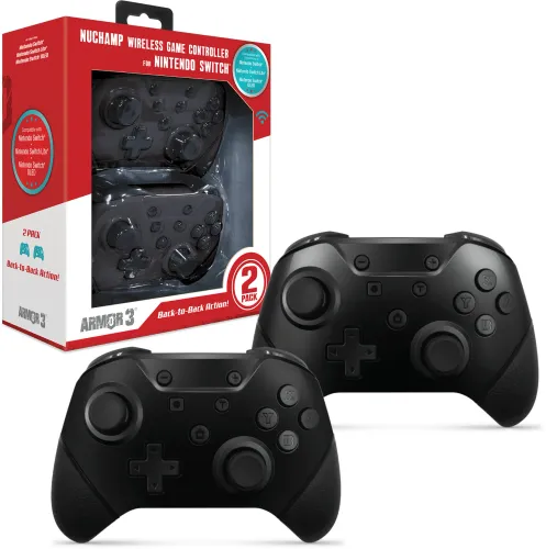 Pad Armor3 NuChamp Wireless Game Controller 2 Pack do Nintendo Switch Bezprzewodowy Czarny / Czarny mat 2szt.