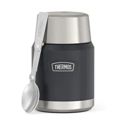 Termos obiadowy z łyżką Thermos Icon Food Jar 0,47 l - granite