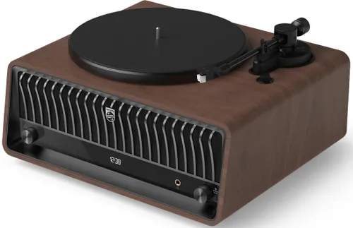 Gramofon PHILIPS TAV9000D/10 Brązowy, Automatyczny, Napęd paskowy, USB, Prędkość odtw. 33 1/3, 45 obr./min