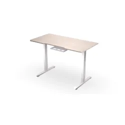 Biurko Endorfy Atlas S Electric Light Wood 114cm Regulacja wysokości Jasne drewno