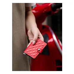 Portfel RFID Secrid Premium Miniwallet Emboss Diamond - red