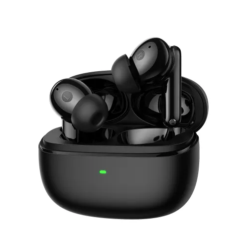 Słuchawki bezprzewodowe z mikrofonem Hator Hyperpunk Truepods Hybrid ANC HTA431 Dokanałowe Czarny