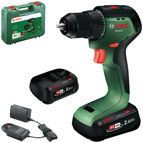 Wiertarko-wkrętarka akumulatorowa BOSCH PSR 18V-60 06039D7202