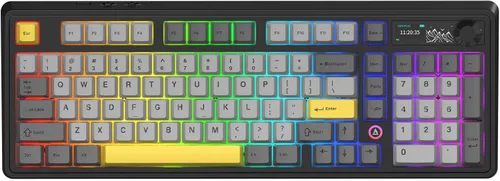 Klawiatura AJAZZ AK980 V2 Szaro-żółty