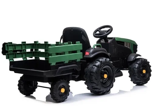 Duży Traktor Na Akumulator Z Przyczepą Pojazd Dla Dzieci Pilot Skóra Eva MP3