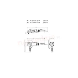 Metabo EC 24-230 MVT Hızlı Açılı Taşlama Makinesi