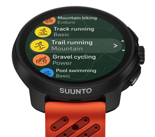 Zegarek sportowy Suunto Race 2 Coral Orange 49mm GPS Pomarańczowy