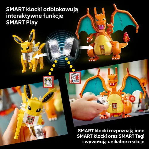 LEGO 72167 Pokémon SMART Play Charizard kontra Jolteon — ostateczna bitwa