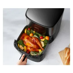 Air Fryer Frytkownica beztłuszczowa MOVA FD10S Pro Czarny 6l z okienkiem do obserwacji postępów gotowania