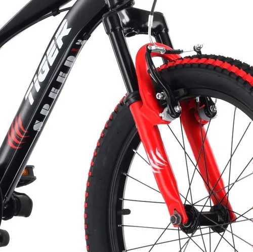 Rower dziecięcy SUN BABY Tiger Bike 20 cali dla chłopca Czarno-czerwony