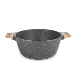 Garnek granitowy typu stone z pokrywką Konighoffer Fegato 6,2 l